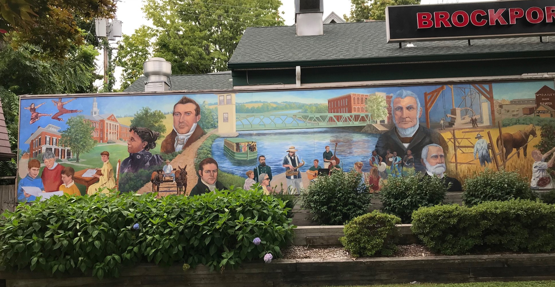 Portraits of Our Past Mural _ Brockport, NY _ Pan